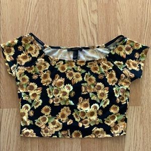 Sunflower crop top